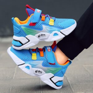 سنيكرز أطفال ولادي شبكي خفيف كاجوال