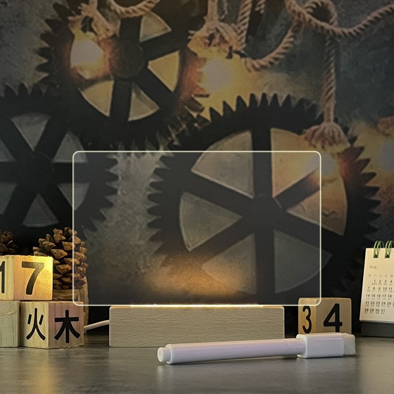 Creative Note Board Creative Led Night Light USB Message Board Holiday Light With Pen Gift For Children Girlfriend Decoration Night Lamp - الصورة 2