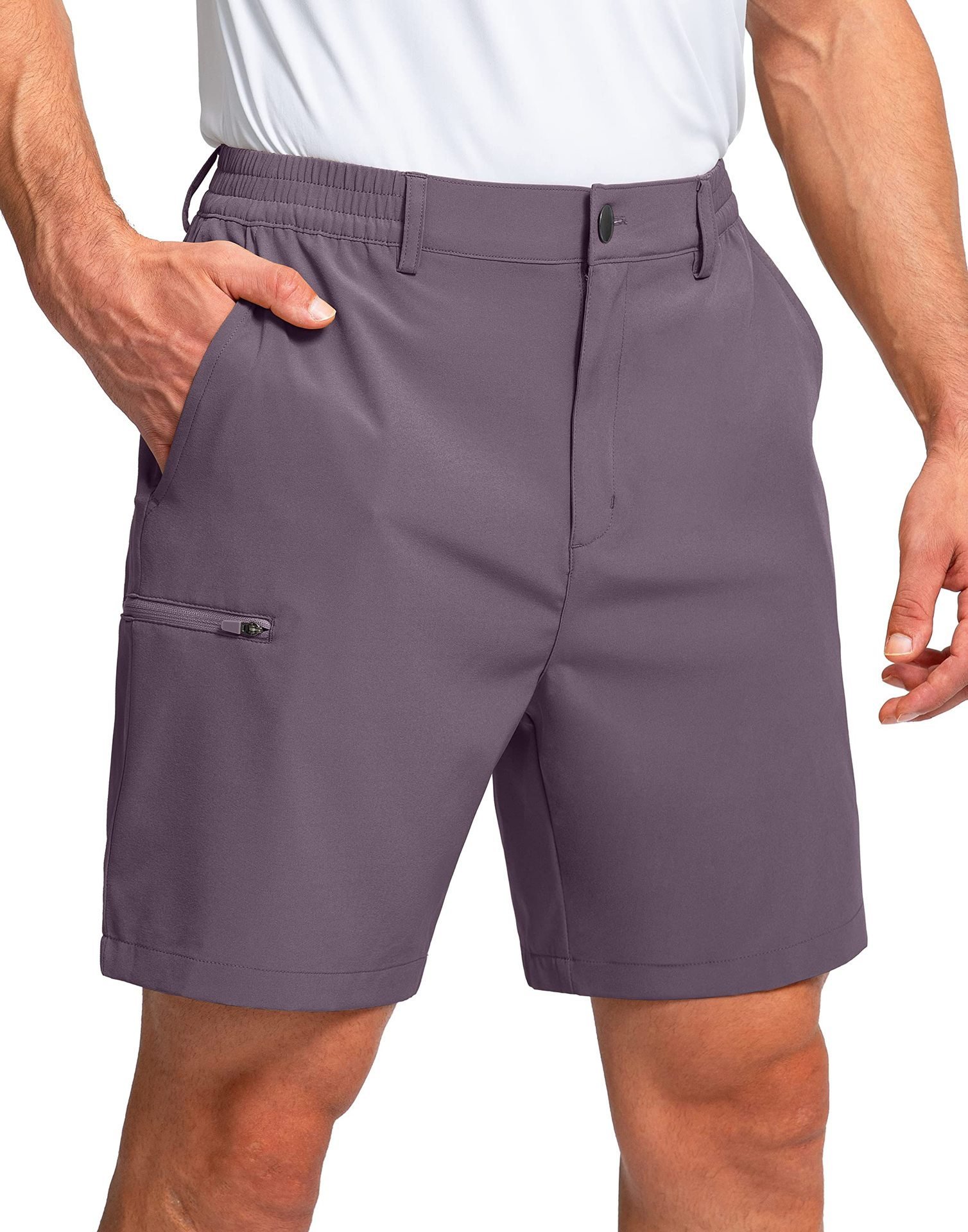 Men's Outdoor Sports Work Shorts, Summer Straight-Leg Simple Multi-Pocket Pants - الصورة 7