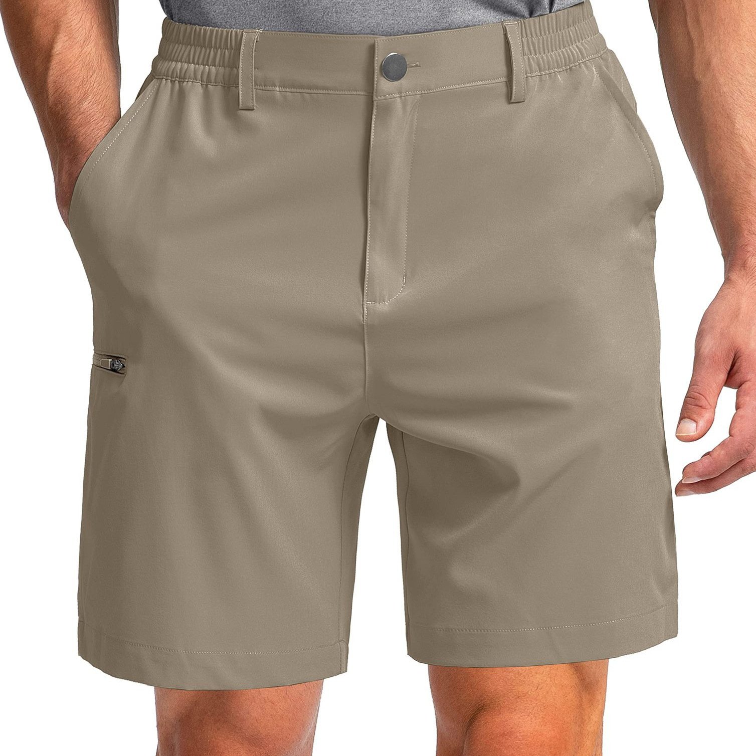 Men's Outdoor Sports Work Shorts, Summer Straight-Leg Simple Multi-Pocket Pants - الصورة 3