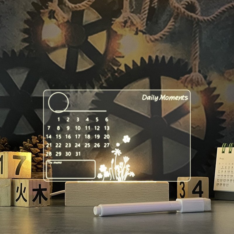 Creative Note Board Creative Led Night Light USB Message Board Holiday Light With Pen Gift For Children Girlfriend Decoration Night Lamp - الصورة 3