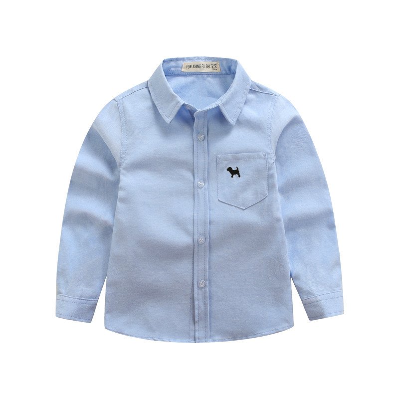 Children's Shirts Boys' Long-sleeved Shirts - الصورة 2