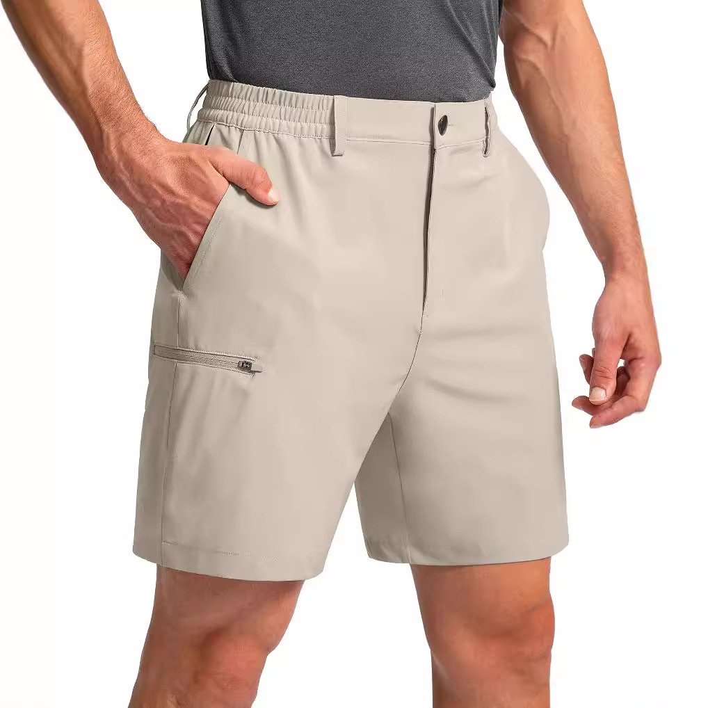 Men's Outdoor Sports Work Shorts, Summer Straight-Leg Simple Multi-Pocket Pants - الصورة 5