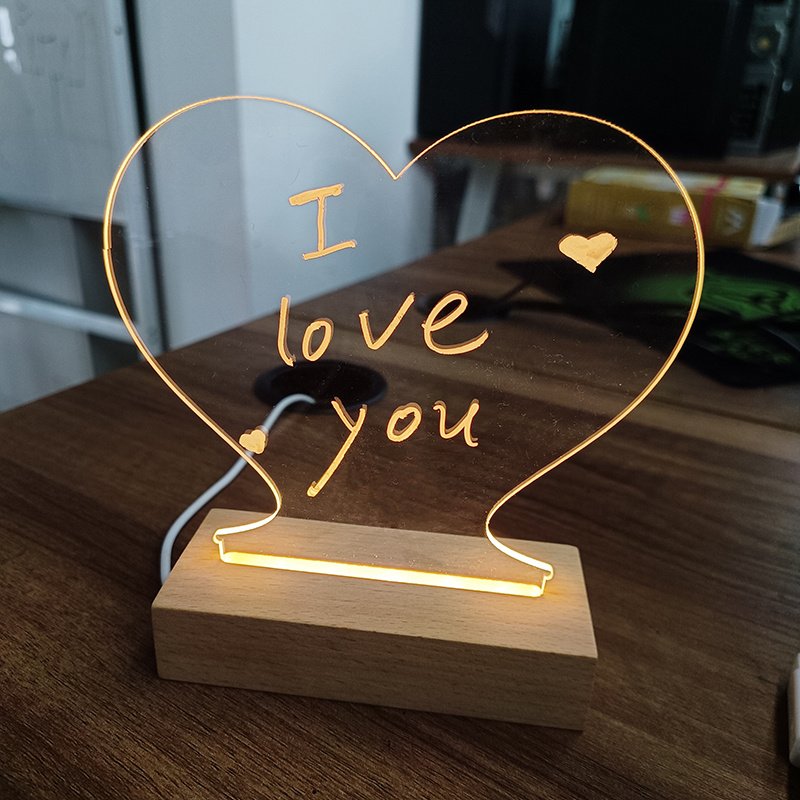 Creative Note Board Creative Led Night Light USB Message Board Holiday Light With Pen Gift For Children Girlfriend Decoration Night Lamp - الصورة 5