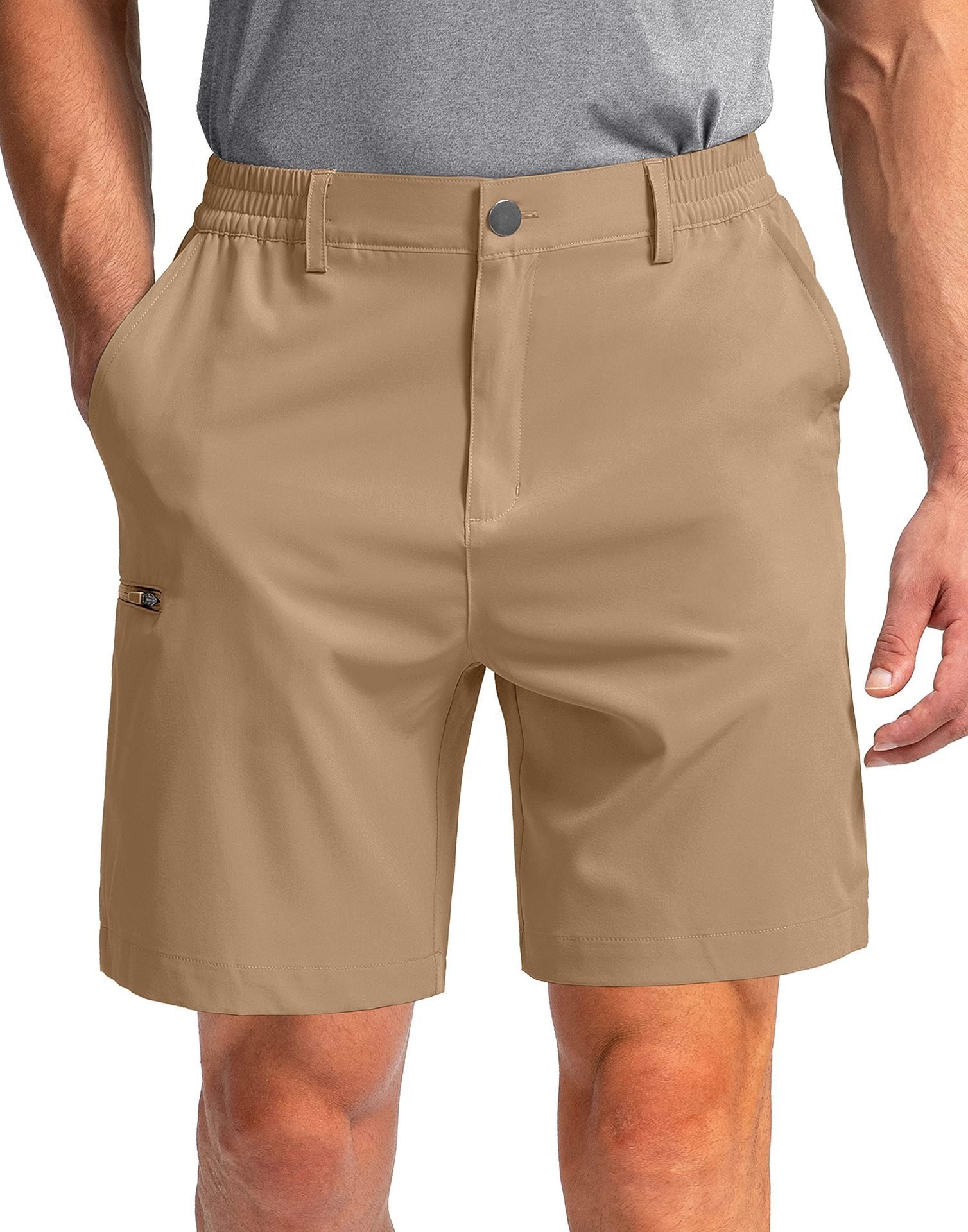 Men's Outdoor Sports Work Shorts, Summer Straight-Leg Simple Multi-Pocket Pants - الصورة 8