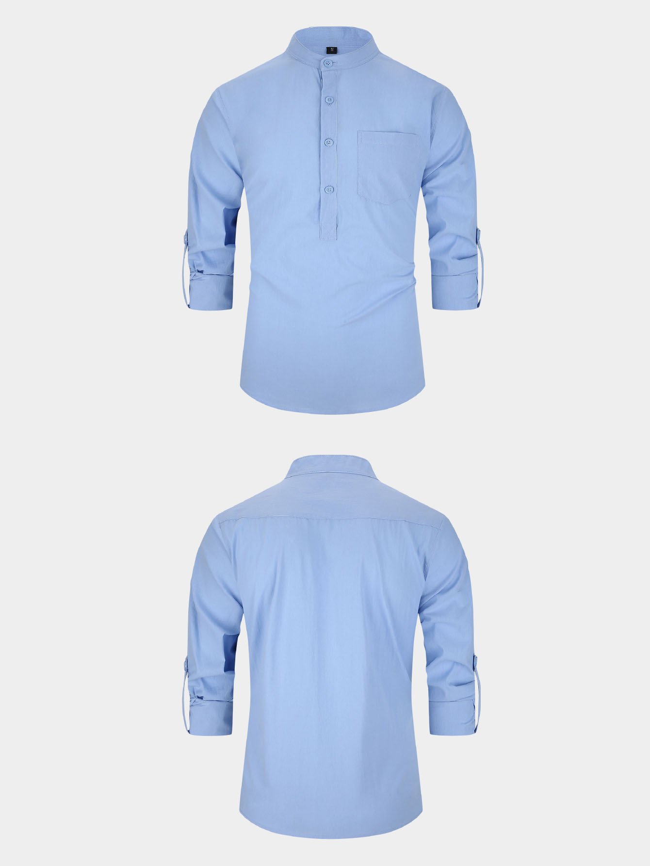 Men S 100 Cotton Mid Sleeve Shirt Built For The Outdoor Man - الصورة 5