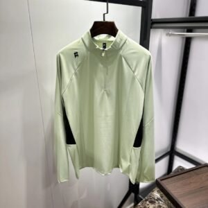 Men's Half Zip Stand Collar Long Sleeve T-Shirt Quick Dry Breathable Color Block Athletic Top With Side Pockets UPF Sun Protection Outdoor Running Hiking Cycling Gym Performance Pullover