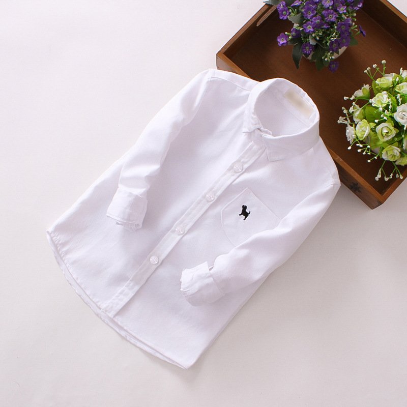 Children's Shirts Boys' Long-sleeved Shirts - الصورة 7