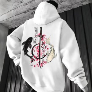 European And American Cross-border Sports Men's Hoodie, Unisex Autumn And Winter Couple's Pullover With Printed Design, Trendy Brand