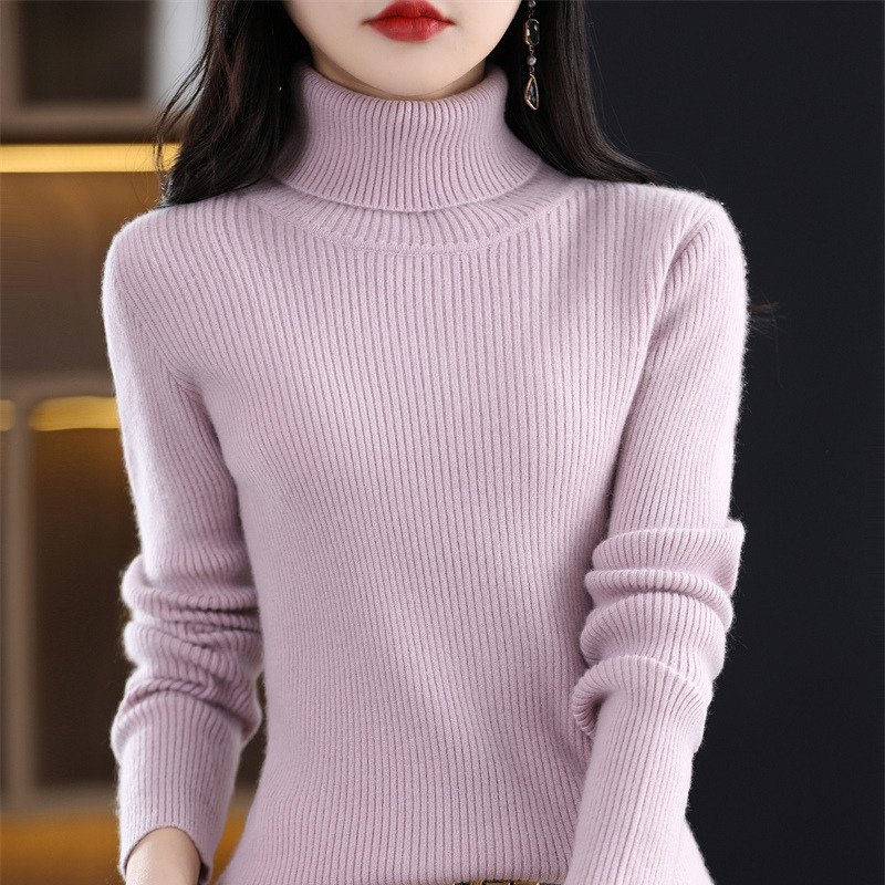 Women's Turtleneck Sweater For Fallwinter - الصورة 8