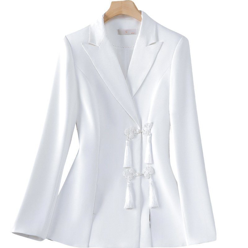 Chinese-style Business Suit With Flared Trousers - الصورة 3