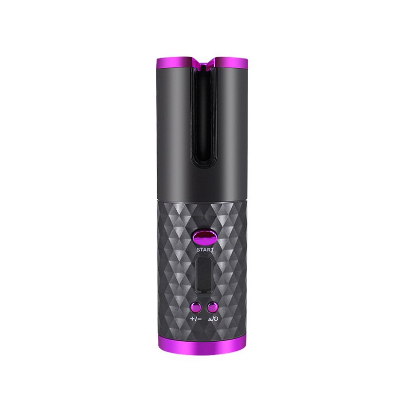 Rechargeable Automatic Hair Curler Women Portable Hair Curling Iron LCD Display Ceramic Curly Rotating Curling Wave Styer - الصورة 6