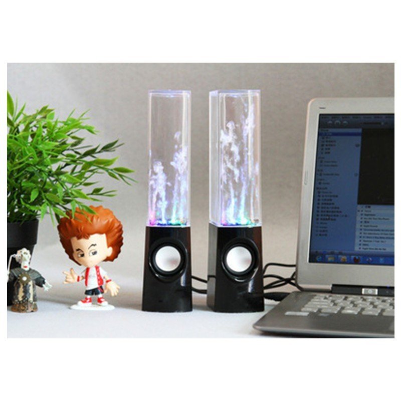 Dancing Water Speaker LED Light Fountain Speaker Family Party - الصورة 2
