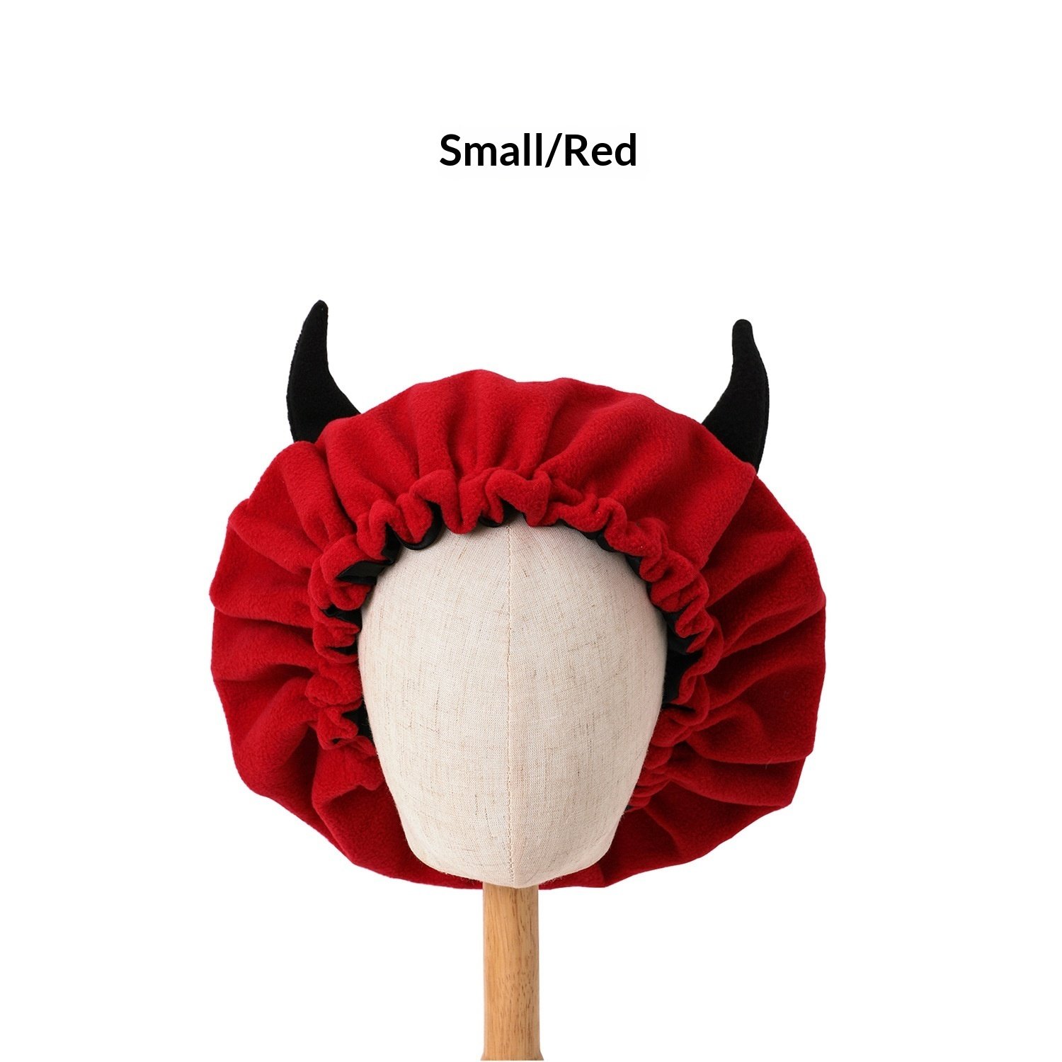 Double-layered Fleece Cozy Teddy Bear Ear Home Sleeping Cap - الصورة 6