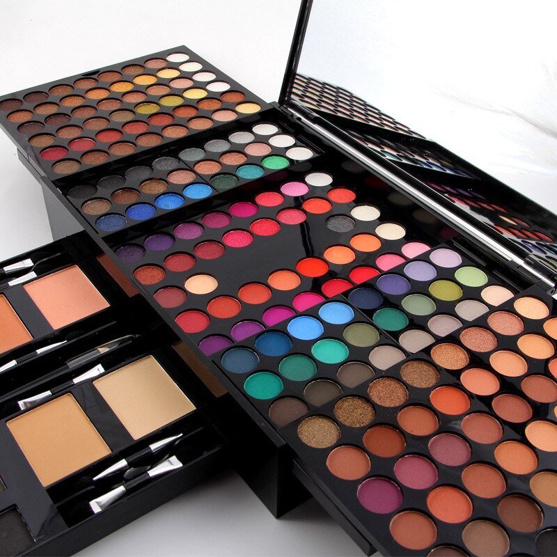 180 Colors Eyes Shadow Blush Set Personalized Piano-shaped Makeup Palette Box - الصورة 3