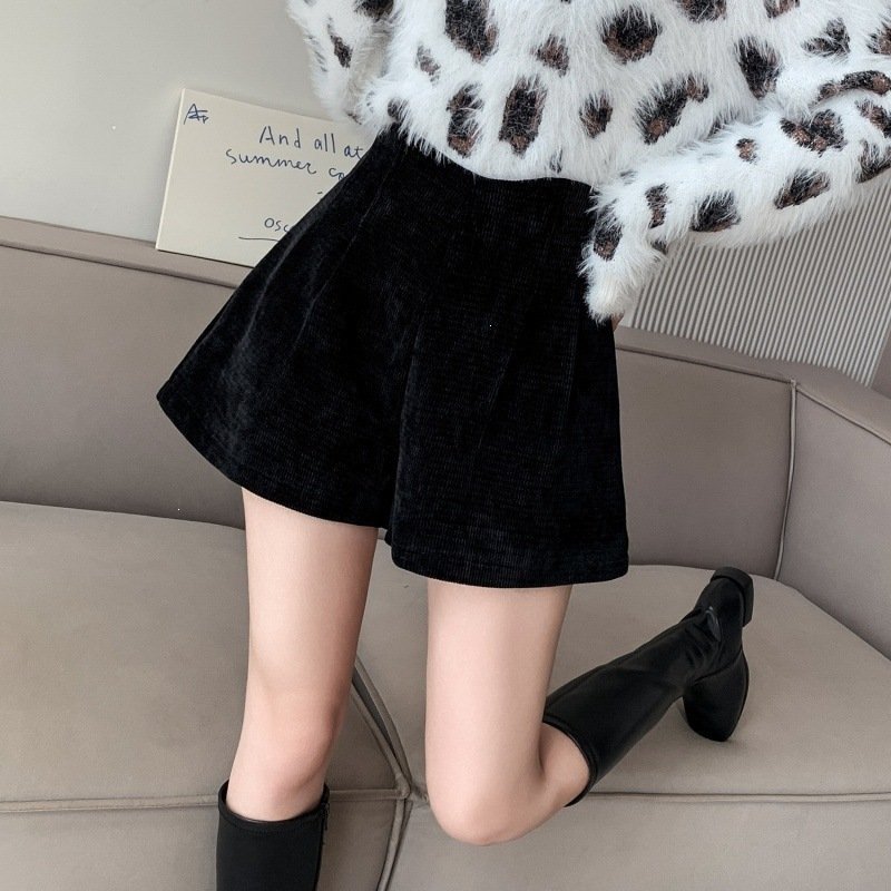 New High-waisted Slimming Corduroy Wide-leg Bootcut Pants For Outerwear - الصورة 2
