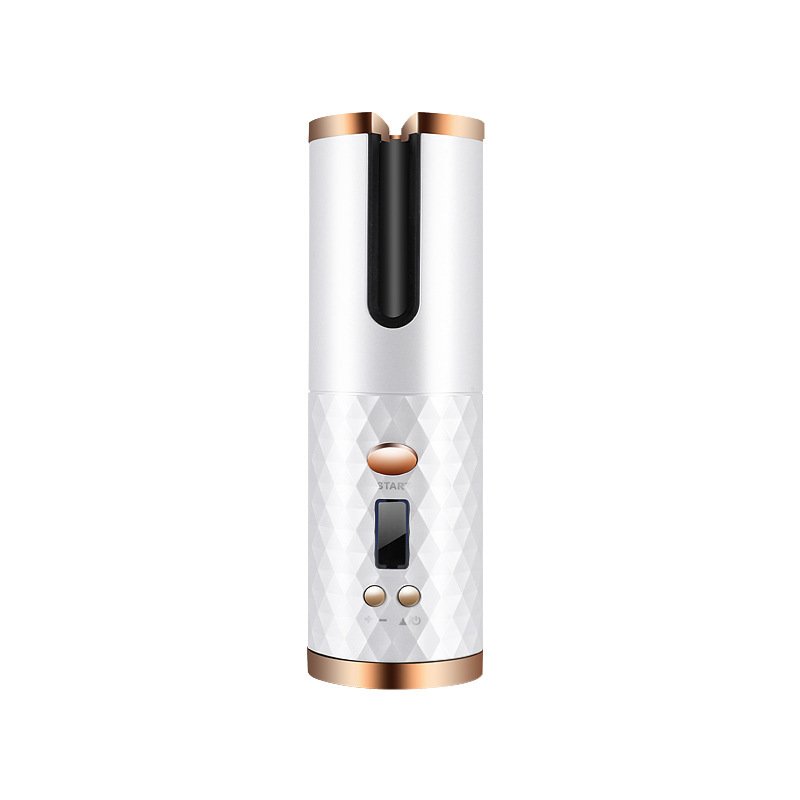Rechargeable Automatic Hair Curler Women Portable Hair Curling Iron LCD Display Ceramic Curly Rotating Curling Wave Styer - الصورة 4