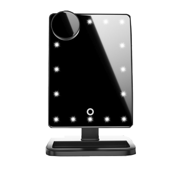 Touch Screen Makeup Mirror With 20 LED Light Bluetooth Music Speaker 10X Magnifying Mirrors Lights - الصورة 5
