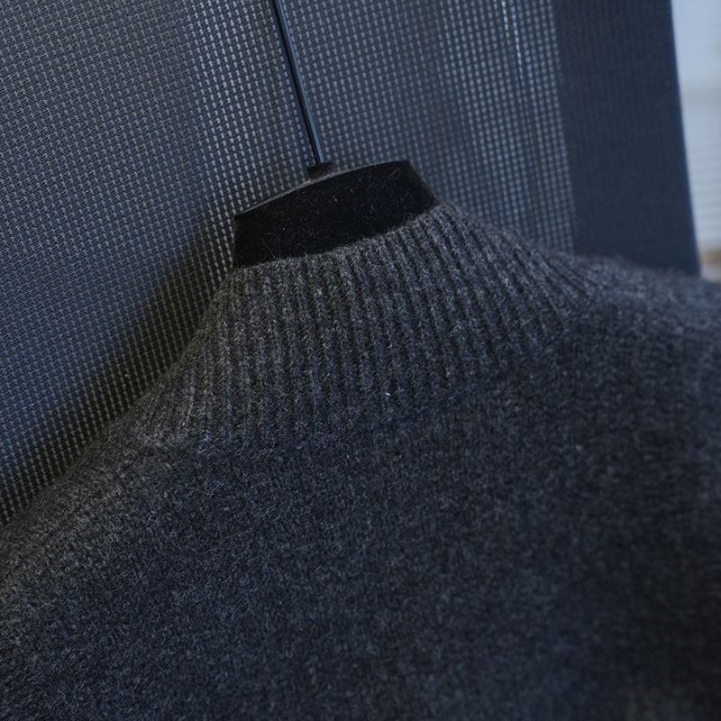 Solid-color Large V-neck Loose-fitting Knit Vest - الصورة 6