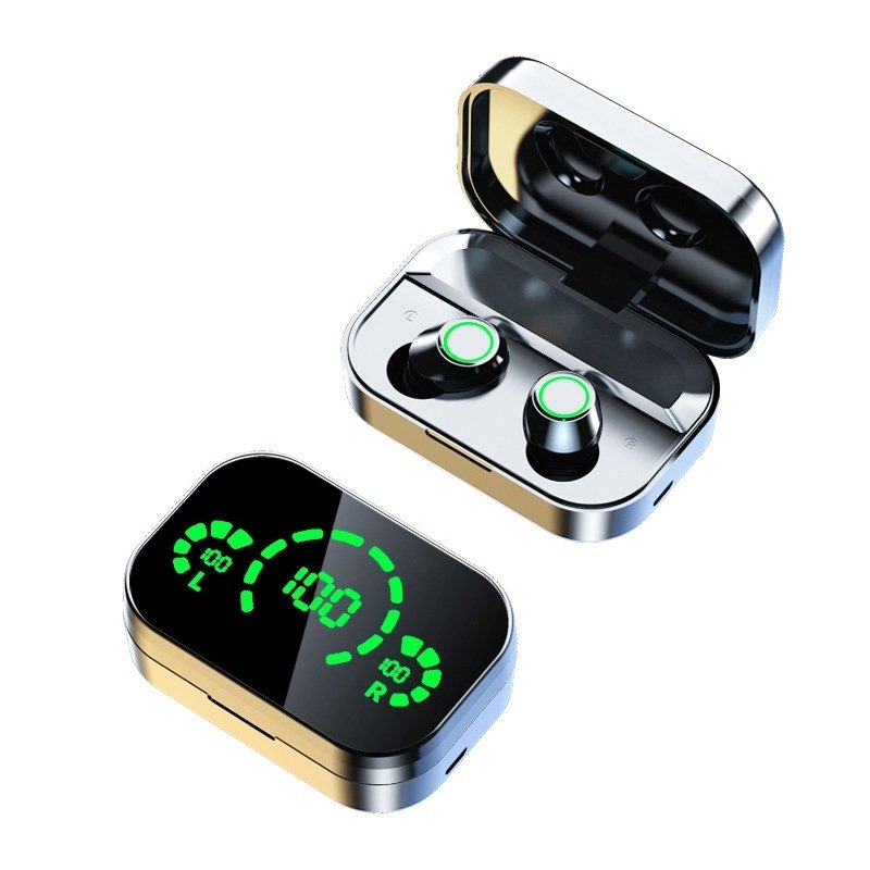 YD03 Wireless Bluetooth-compatible Headset TWS Large Screen Smart Digital Display In Ear Breathing Light - الصورة 6