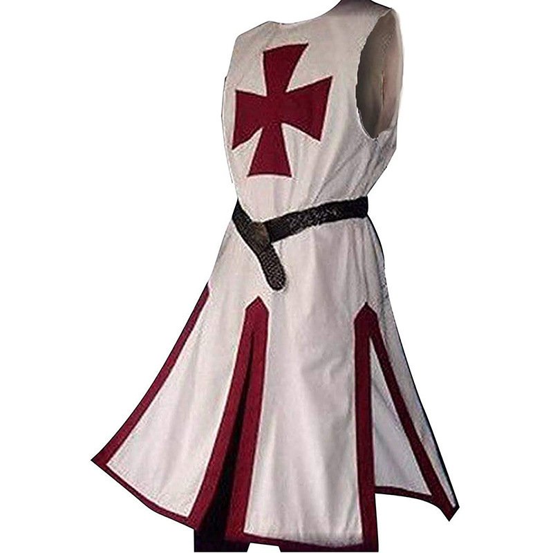 Men's Fashion Slit Panel Tunic Waist Waist Split Splicing Top - الصورة 2