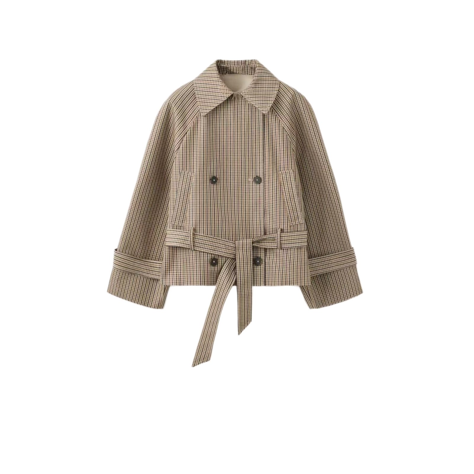 New Lace-up Double-breasted Jacket Top - الصورة 5