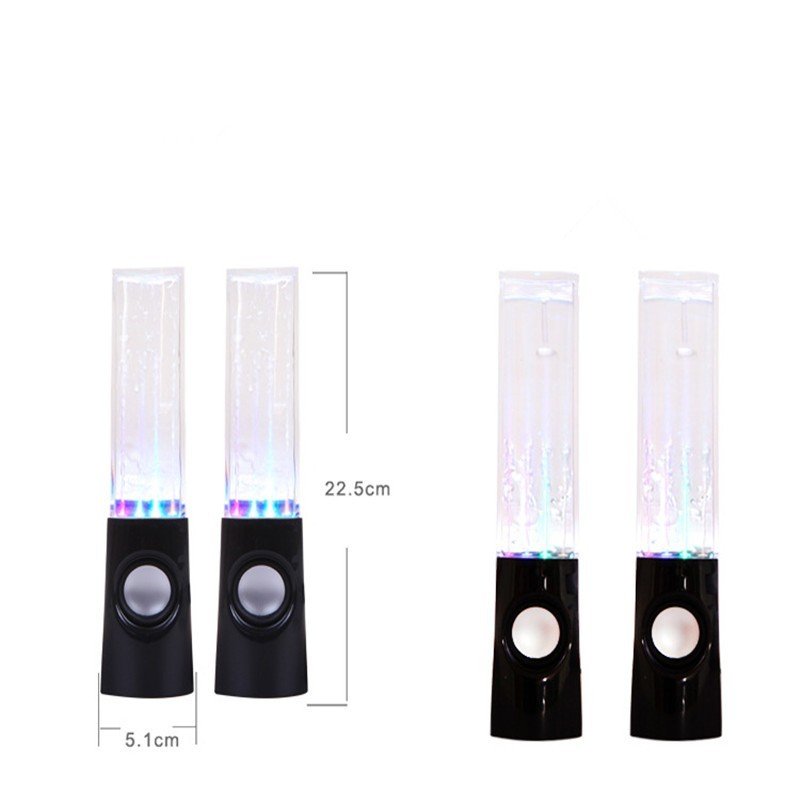 Dancing Water Speaker LED Light Fountain Speaker Family Party - الصورة 3