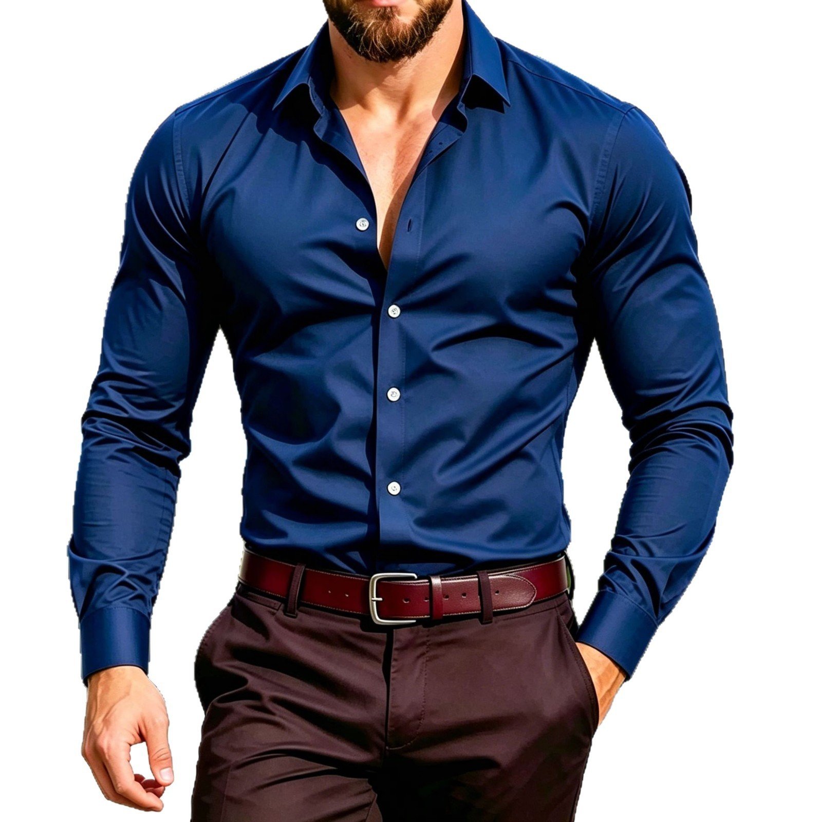 Women's Business Spring Autumn Thin Large-size Shirt - الصورة 9