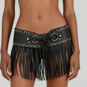 Tassel-studded Y2K Waist Cincher Decoration