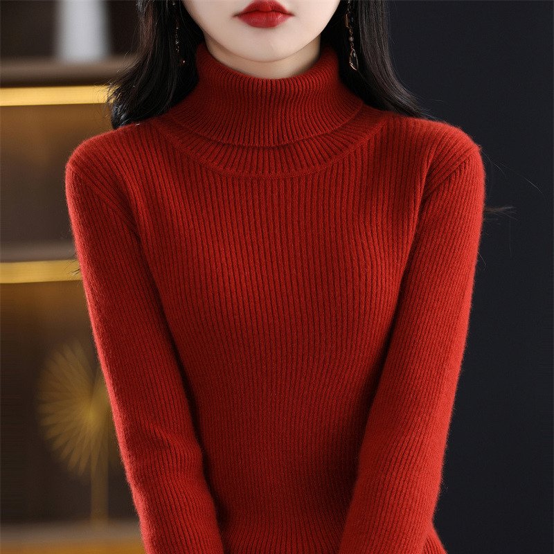 Women's Turtleneck Sweater For Fallwinter - الصورة 6