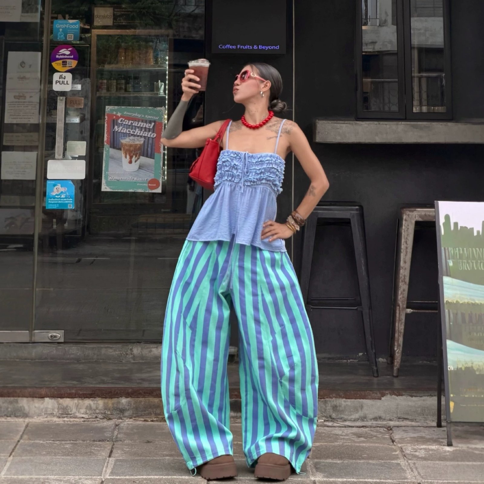 Women's Loose-fitting, Fashionable High-waisted Wide-leg Pants - الصورة 10