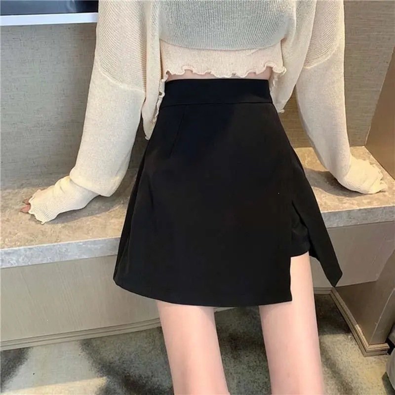 New A-line Skirt With A Small Slit Versatile And High-waisted - الصورة 6