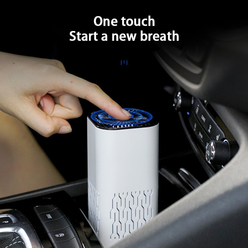 Car Air Purifier Portable Negative Ion Generator Remove Formaldehyde Dust Smoke Air Freshen Washer For Home Car - الصورة 3