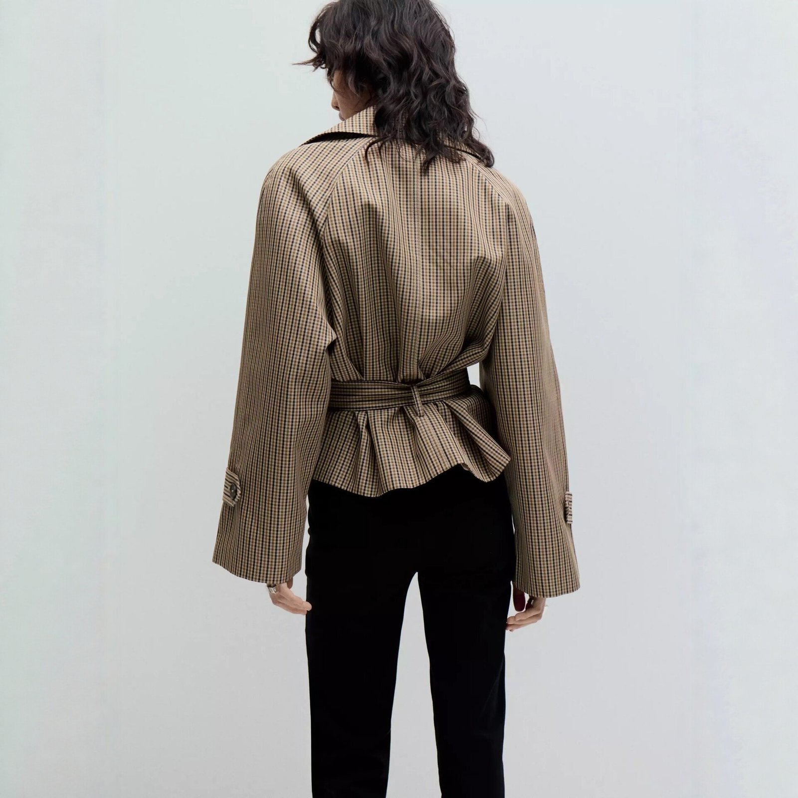 New Lace-up Double-breasted Jacket Top - الصورة 6