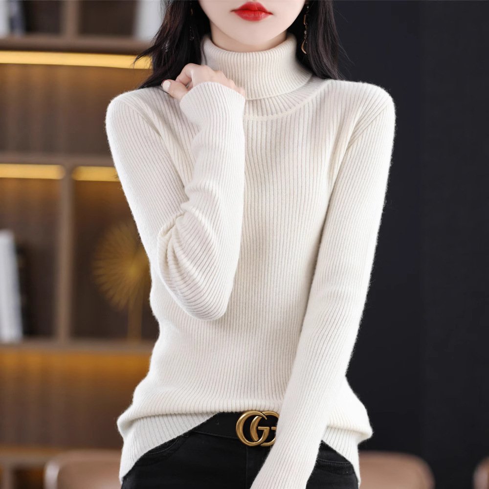 Women's Turtleneck Sweater For Fallwinter - الصورة 5