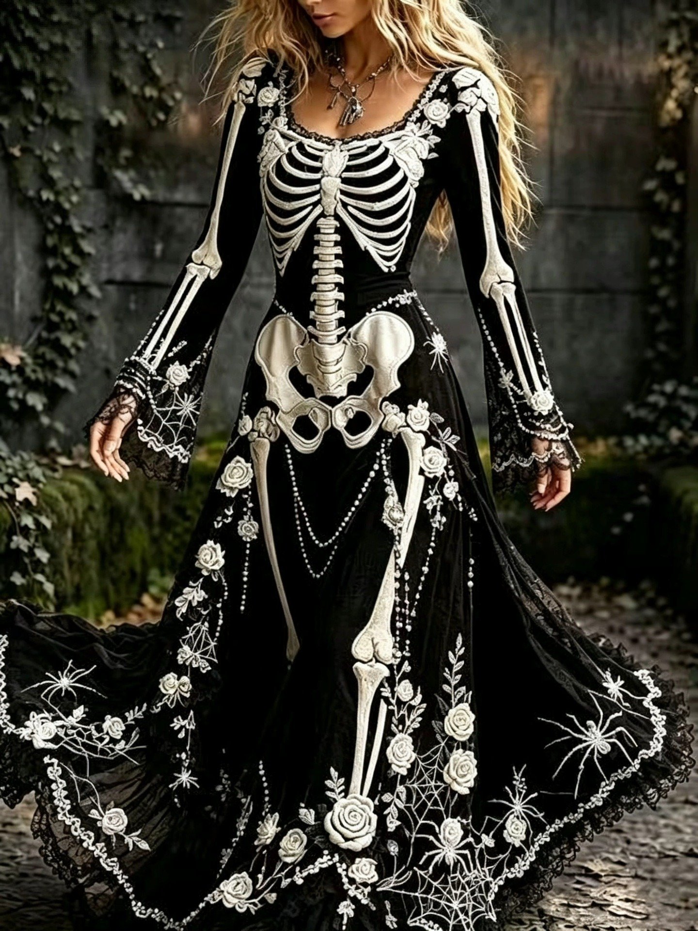 Creative Halloween Dress Women's Dress - الصورة 6
