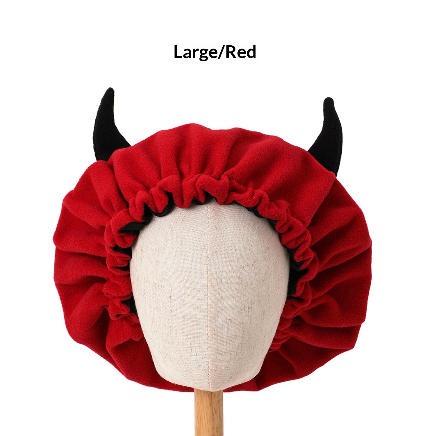 Double-layered Fleece Cozy Teddy Bear Ear Home Sleeping Cap - الصورة 3