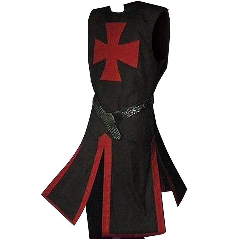 Men's Fashion Slit Panel Tunic Waist Waist Split Splicing Top - الصورة 7