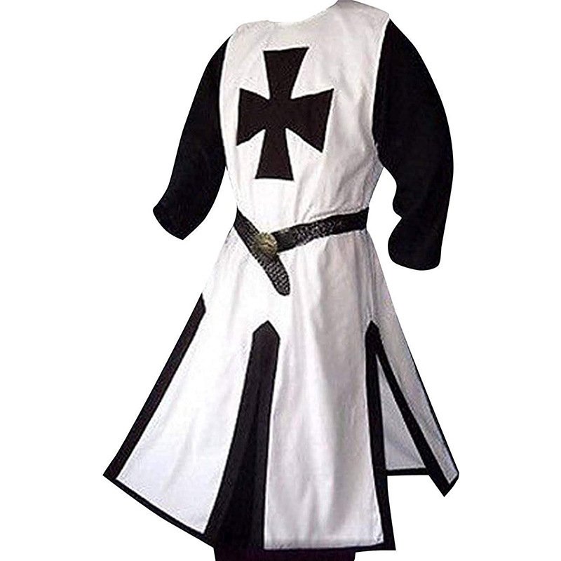 Men's Fashion Slit Panel Tunic Waist Waist Split Splicing Top - الصورة 4