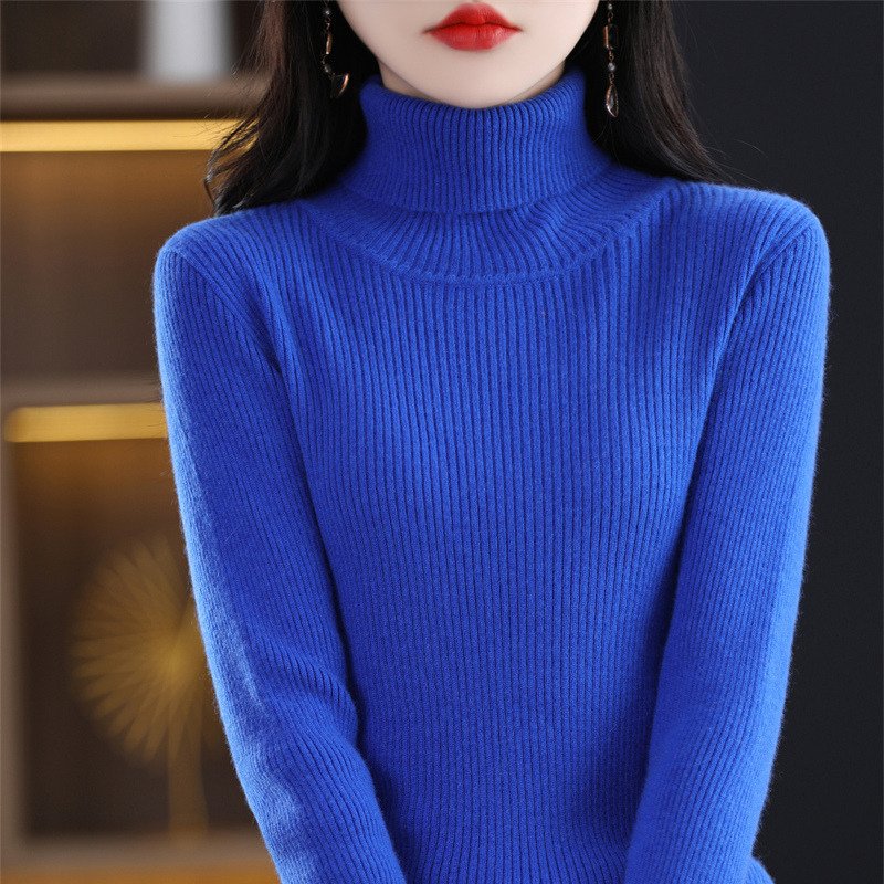 Women's Turtleneck Sweater For Fallwinter - الصورة 2