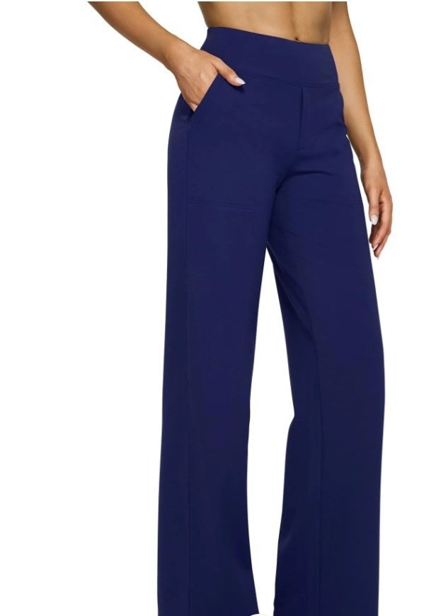 High-waisted Straight-leg Pants With Loose Pockets - الصورة 10