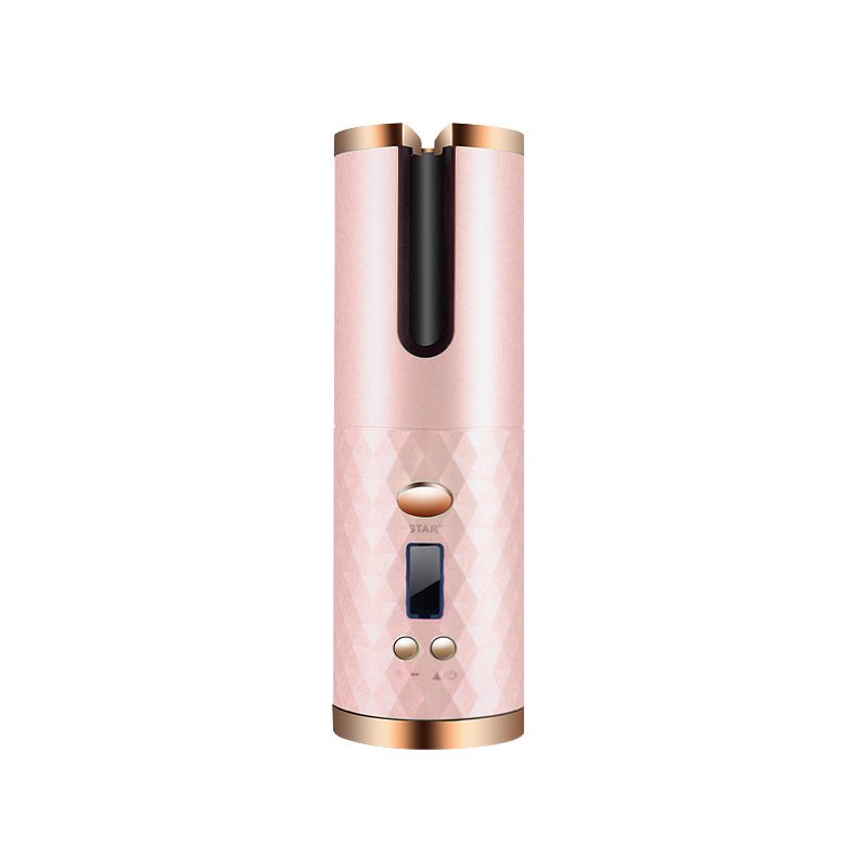 Rechargeable Automatic Hair Curler Women Portable Hair Curling Iron LCD Display Ceramic Curly Rotating Curling Wave Styer - الصورة 5