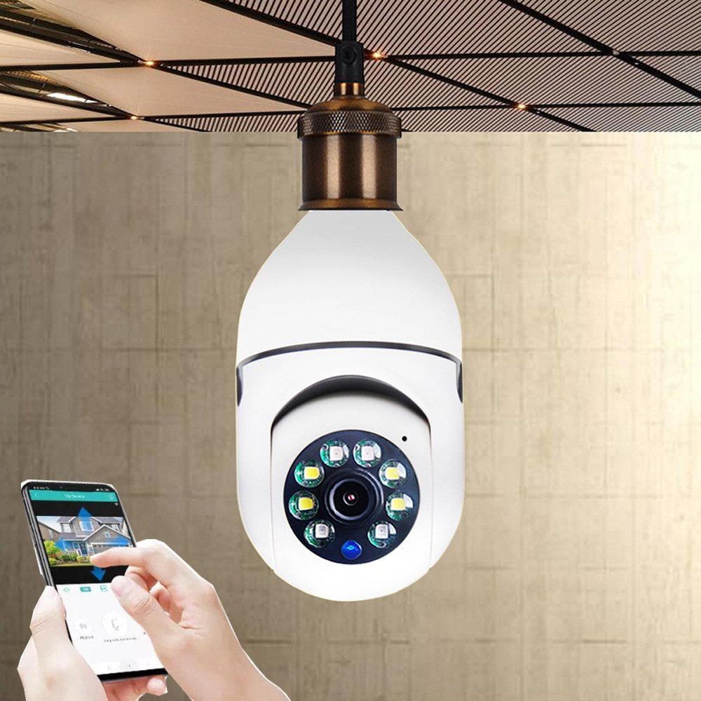 WiFi CAMERA 1080P Bulb 4X Zoom Camera E27 Home 5GWiFi Alarm Monitor - الصورة 7