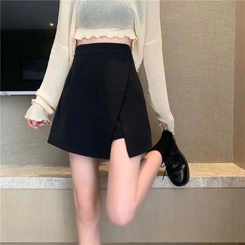New A-line Skirt With A Small Slit Versatile And High-waisted - الصورة 5