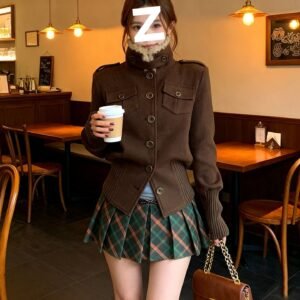 Retro-style Fashionable Womens Short Jacket