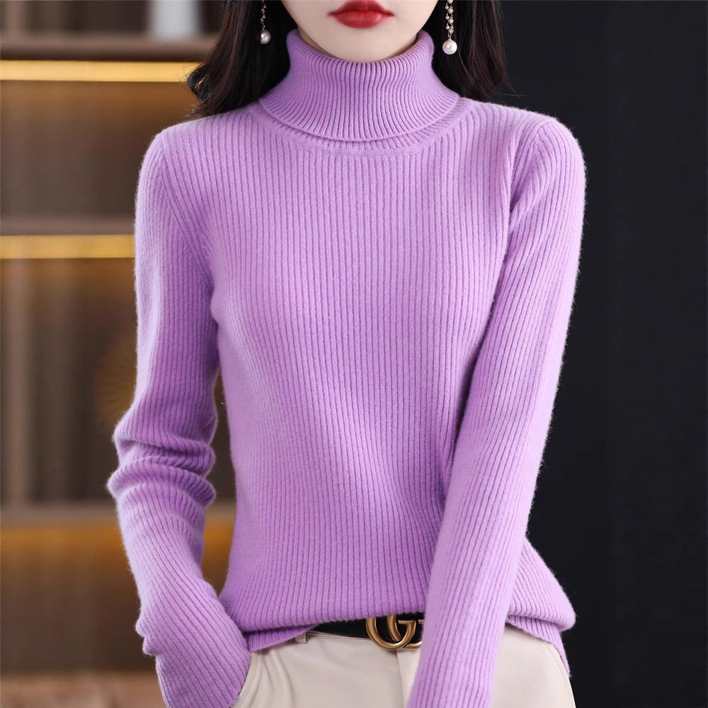 Women's Turtleneck Sweater For Fallwinter - الصورة 9