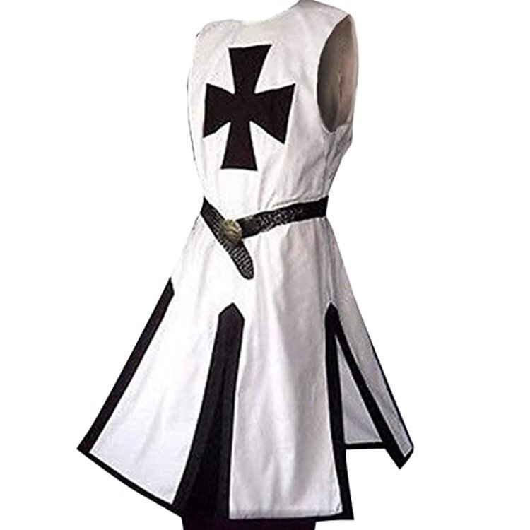 Men's Fashion Slit Panel Tunic Waist Waist Split Splicing Top - الصورة 9