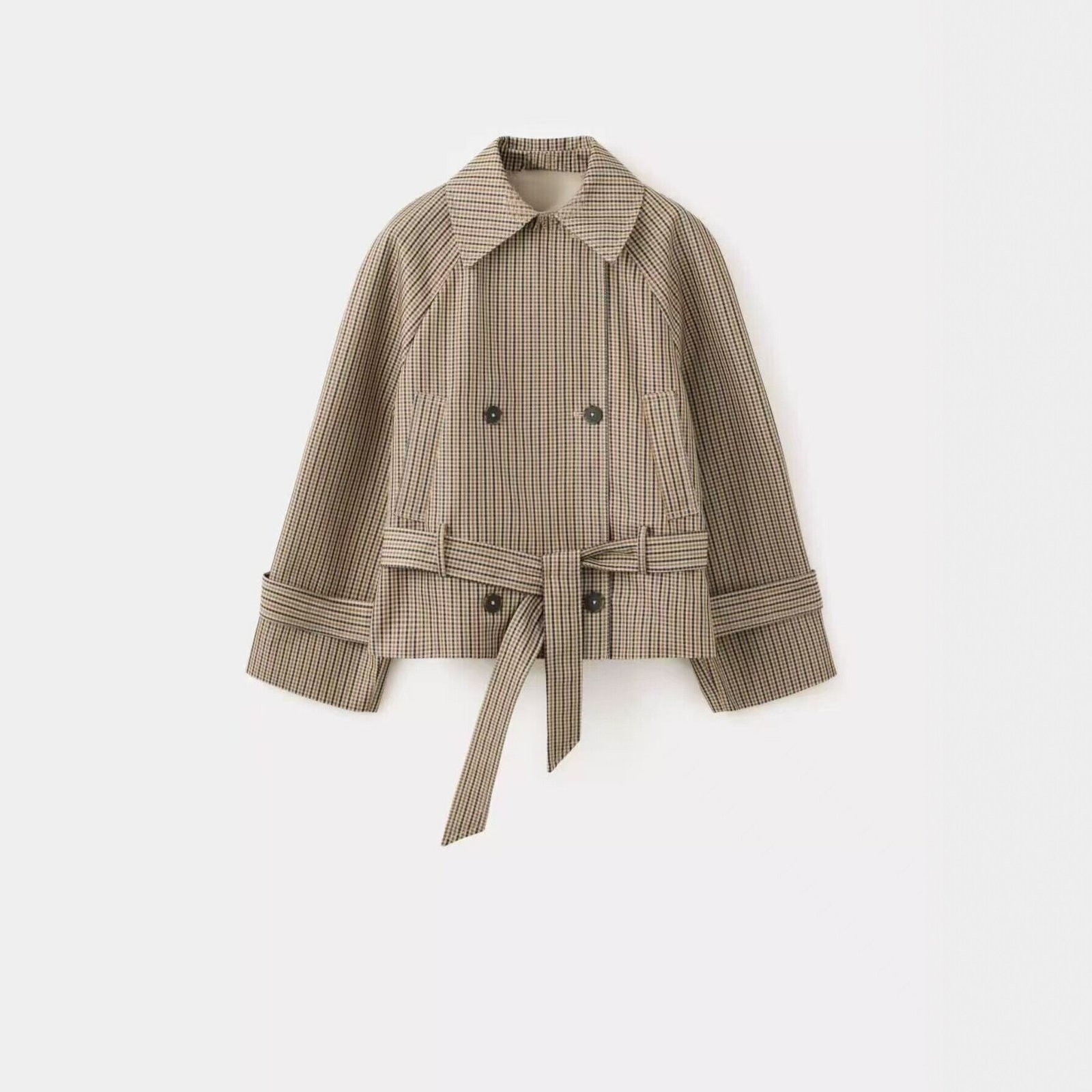New Lace-up Double-breasted Jacket Top - الصورة 4