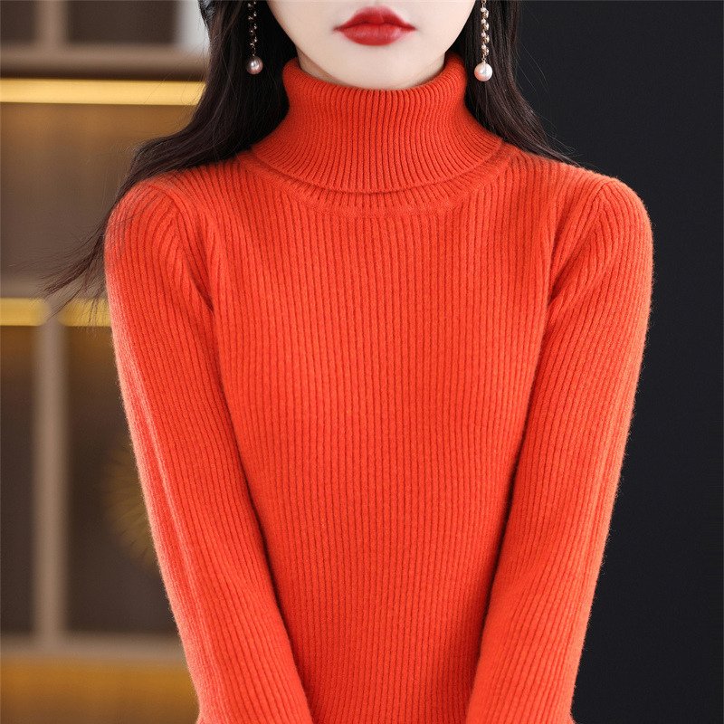 Women's Turtleneck Sweater For Fallwinter - الصورة 7