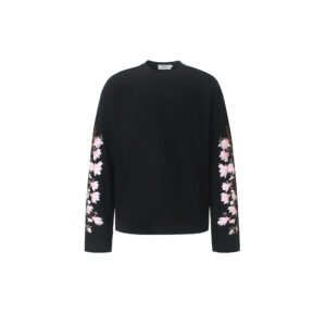 New Chinese-style Casual Floral Embroidered Mens Long-Sleeve T-Shirt